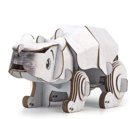 Puzzle 3D Con Sonido Oso Polar - Mieredu