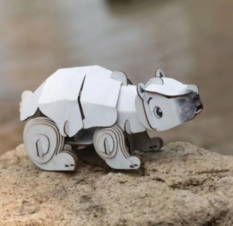 Puzzle 3D Con Sonido Oso Polar - Mieredu