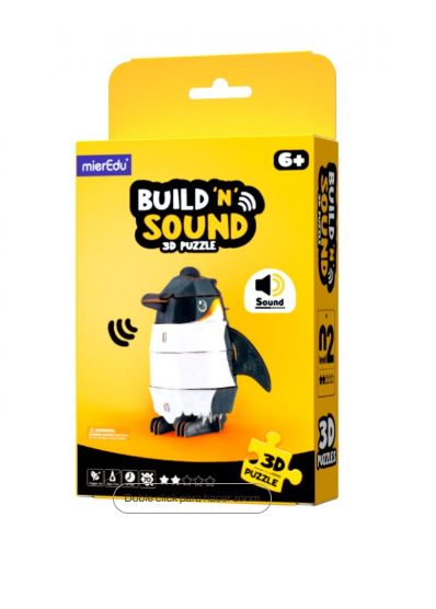 Puzzle 3D Con Sonido Pingüino - Mieredu