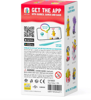Plastilina Interactiva Kevin (5 botes) - Hey Clay