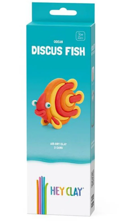 Plastilina Interactiva Pez Disco (3 botes) - Hey Clay