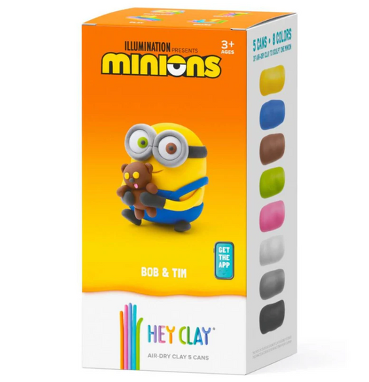 Plastilina Interactiva Bob & Tin (5 botes) - Hey Clay