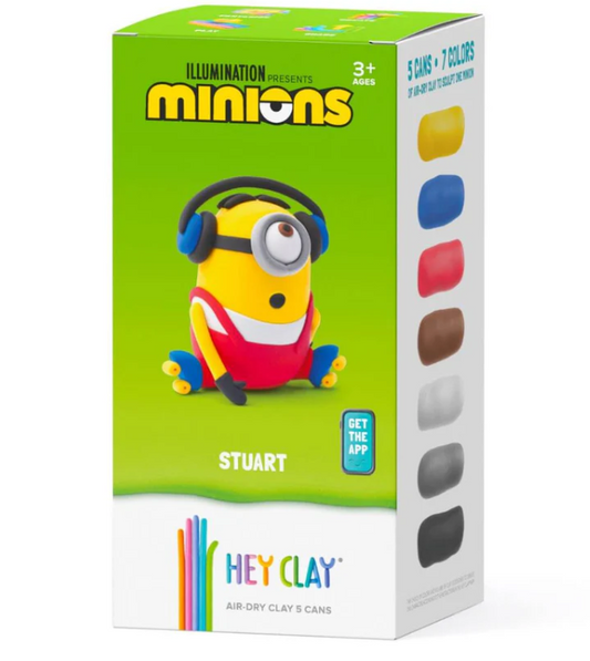 Plastilina Interactiva Stuart (5 botes) - Hey Clay