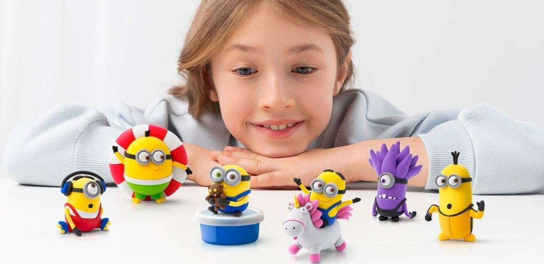 Plastilina Interactiva Minions (15 botes) - Hey Clay