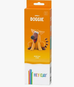 Plastilina Interactiva Perro (3 botes) - Hey Clay