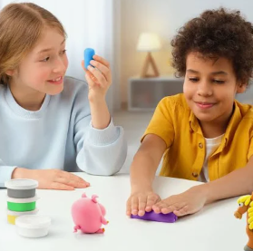 Plastilina Interactiva Perro (3 botes) - Hey Clay