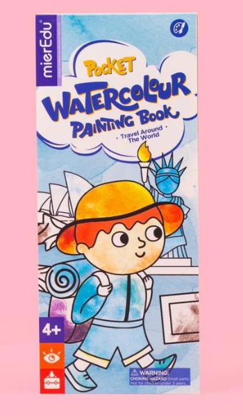 Watercolour Painting Book Travel Around The World - MierEdu