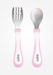 Set 2 Cucharas Acero Inox Rosa - Saro