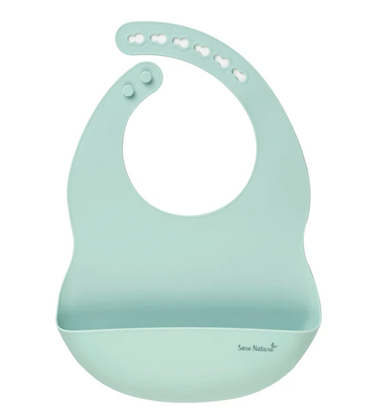 Babero Silicona Nordic Verde - Saro