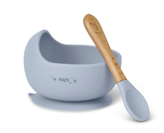 Set Vajilla Wave Ventosa Nordic Gris Claro - Saro