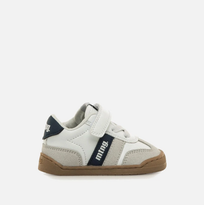 Free Modern Blanco Losfo Azul Marino Vegano Primeros Pasos- Mustang