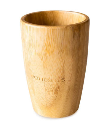Vaso de Bambú Rosa con Pajita – Ecorascals