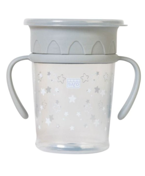 Vaso Antigoteo 360° "Amazing Cup" Gris – Saro