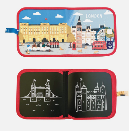 Libro Pizarra Portatil Con Tizas Sin Polvo London - Jag Jag Bird
