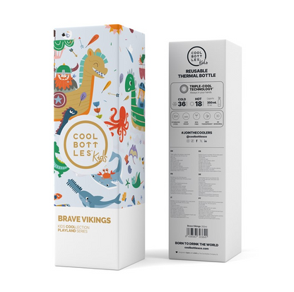 Botella Kids 350ml Brave Vikings - Cool Bottles