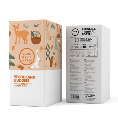 Botella Kiddie 350ml Woodland - Cool Bottles