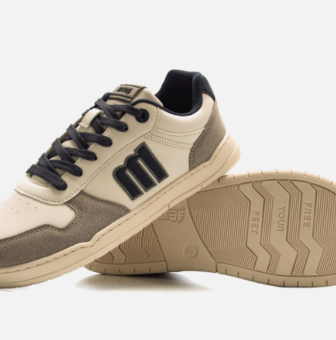 Free Hombre Aria Miami White/Gris Vegano - Mustang
