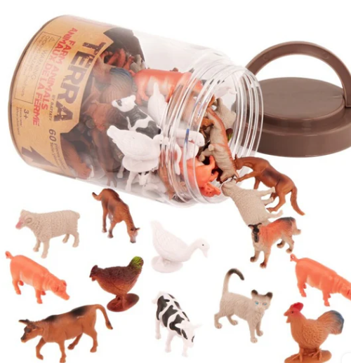 Bote 60 Animales De La Granja - Terra