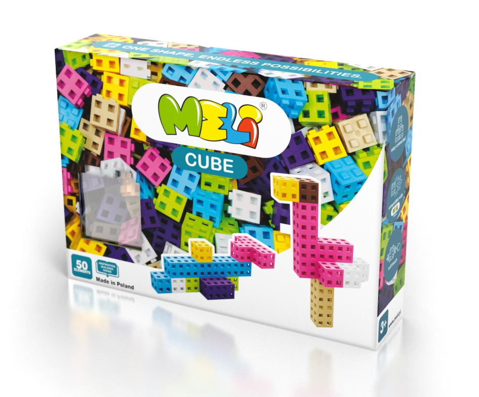 Cube 50 Piezas Pastel - Meli