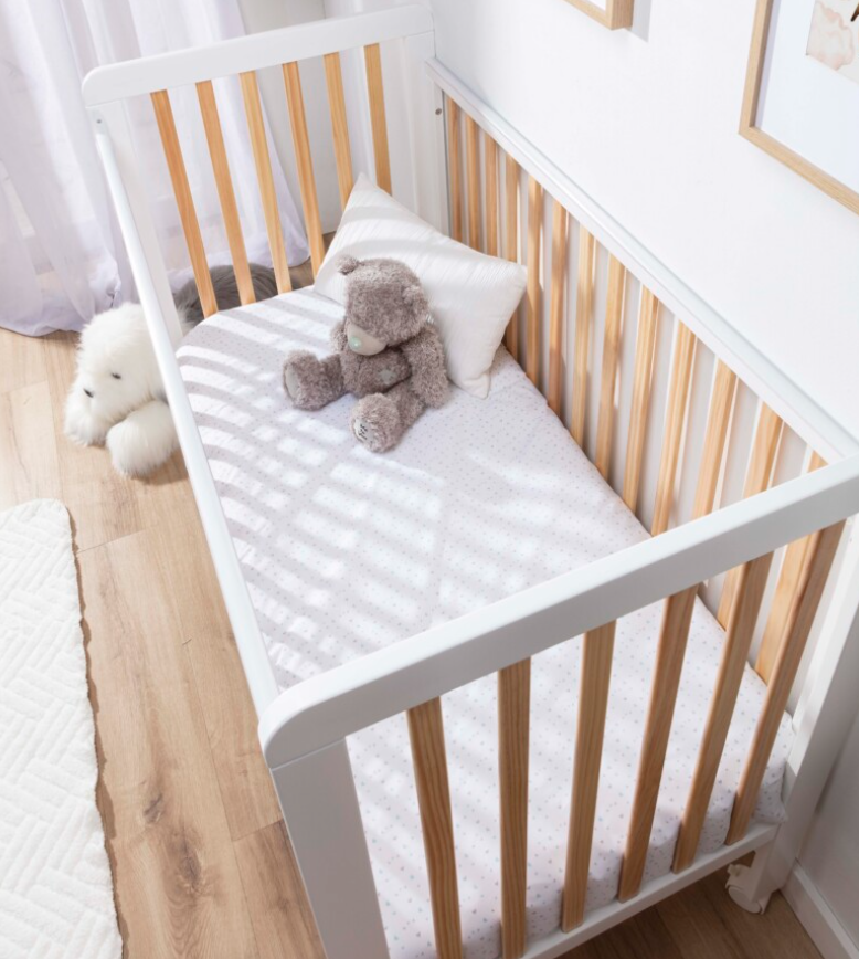 Cuna Bari Blanca/Madera 120×60 - Ikid