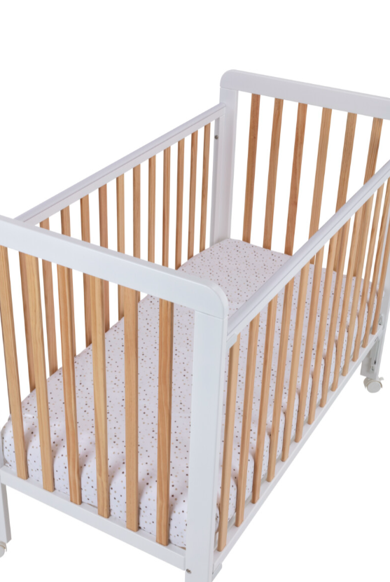 Cuna Bari Blanca/Madera 120×60 - Ikid