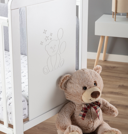 Cuna Bari Blanca Napoli 120×60 - Ikid