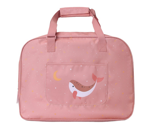 Bolso De Playa Con Rejilla Whale Pink - Monnëka