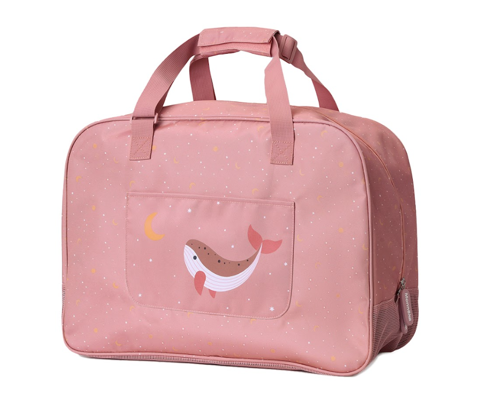 Bolso De Playa Con Rejilla Whale Pink - Monnëka