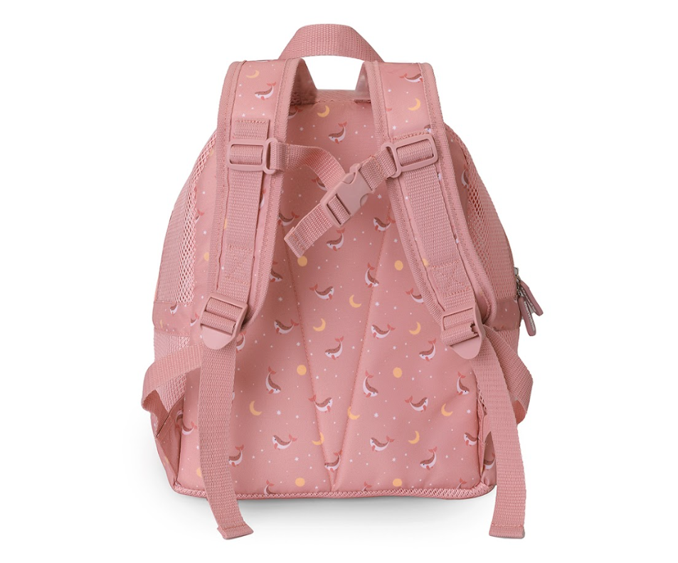 Mochila Infantil Antiarena Whale Pink - Monnëka