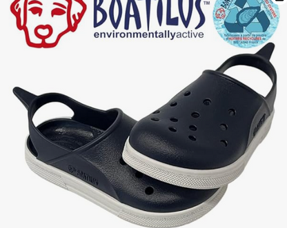 Cloggy Navy White - Boatilus