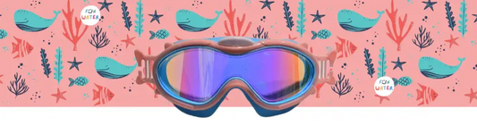 Máscara Infantil Rosas con Turbante Ballena (3 - 6 años) - Fun Water