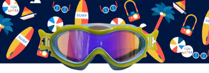 Máscara Infantil Amarillas con Turbante Surf (3 - 6 años) - Fun Water