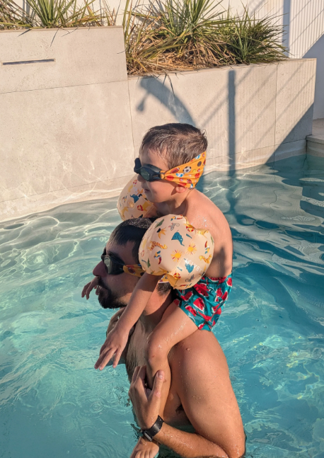 Gafas Infantil Rosas con Turbante Arcoiris (3 - 12 años) - Fun Water