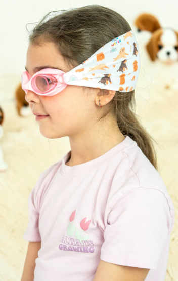 Gafas Infantil Rosas con Turbante Perritos (3 - 12 años) - Fun Water