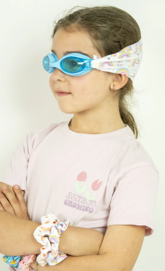 Gafas Infantil Azul Claro con Turbante Arcoiris (3 - 12 años) - Fun Water