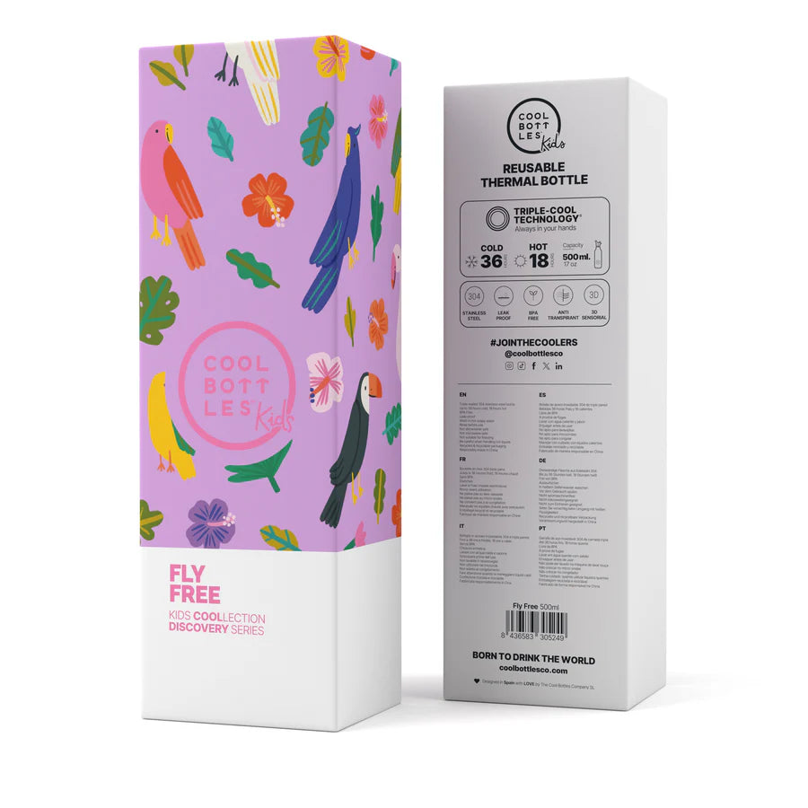 Botella Kids 500ml Fly Free- Cool Bottles
