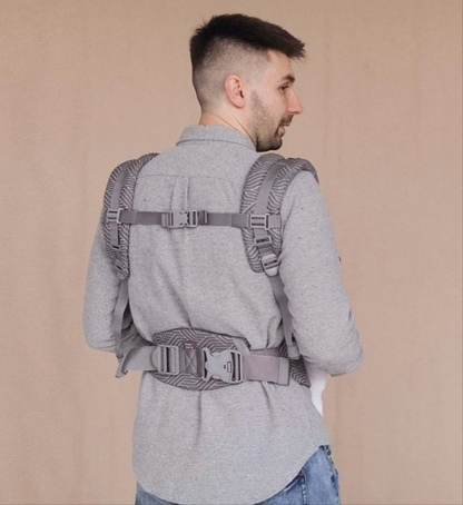Mochila Porteo One Baby Carrier Wave Gris - Love & Carry