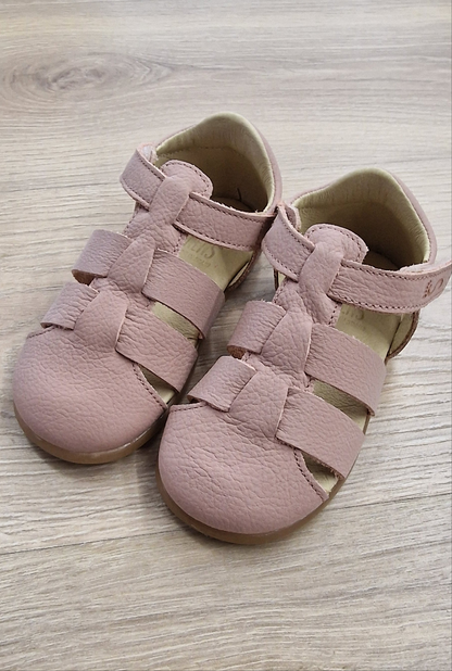 Sandalia Dinoflexi Lavanda pinK Puntera Cerrada Piso H Barefoot - Flexi Nens