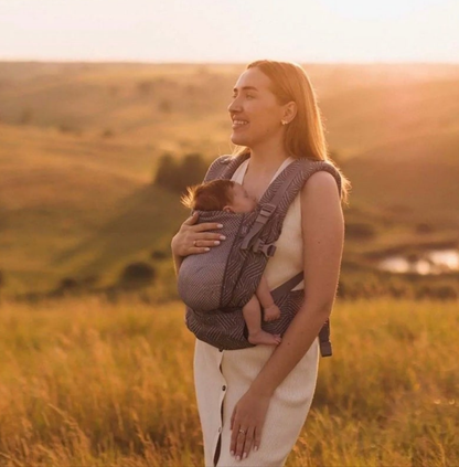 Mochila Porteo One Baby Carrier Wave Gris - Love & Carry