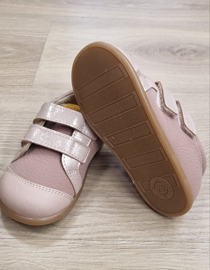 Deportiva Nude Rosa y Brilli 22 Piso H Barefoot - Flexi Nens