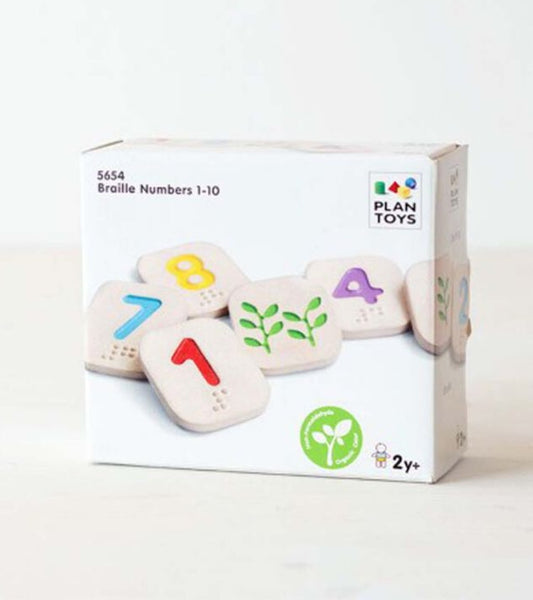 Números en Braille 1-10 - Plan Toys