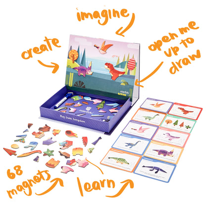 Magnetic Art Case Dino World - MierEdu