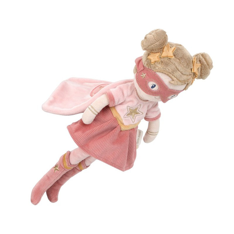 Rosa Superheroína Muñeca Blandita - Little Dutch