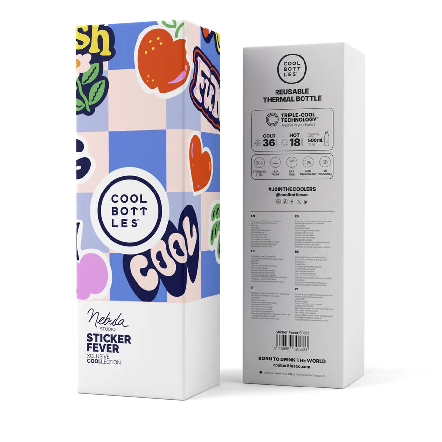Botella 500ml Sticker Fever Nebula - Cool Bottles