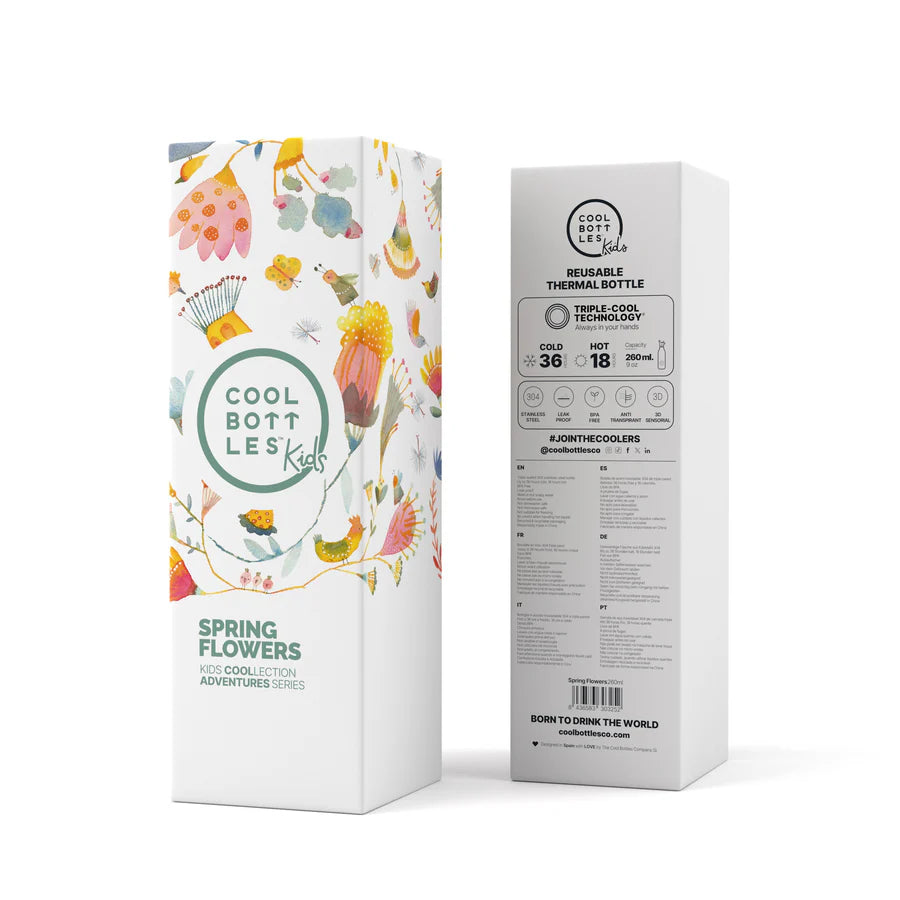 Botella Kids 260ml Spring Flowers - Cool Bottles