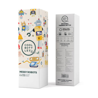 Botella Kids 350ml Messy Robots- Cool Bottles