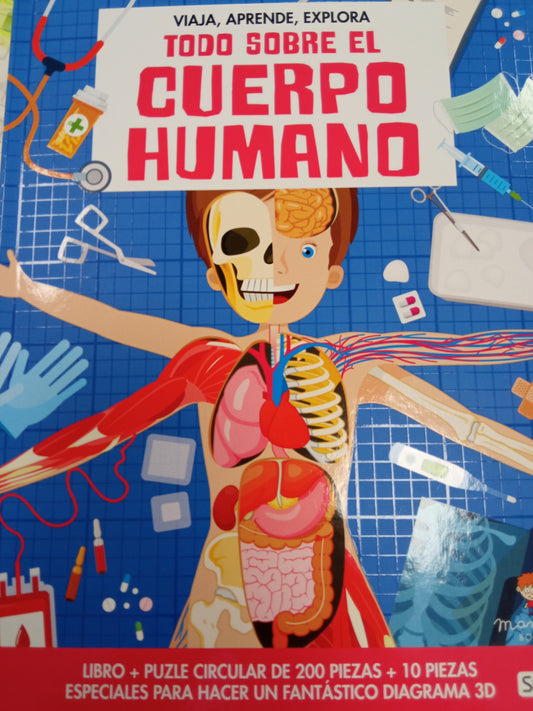 Libro + Puzle Todo Sobre El Cuerpo Humano
