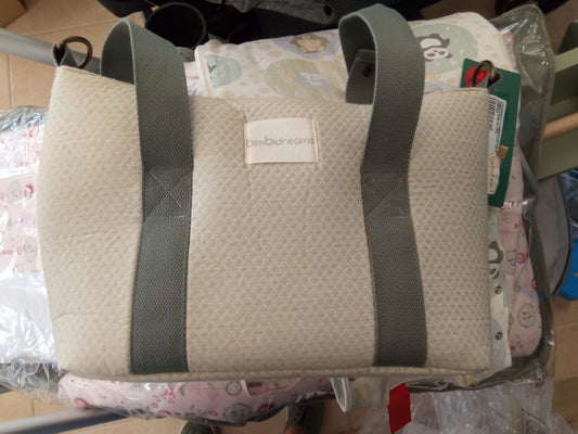 Bolso Organizador+ Cambiador Crossbody Rombos Lino - Bimbidreams